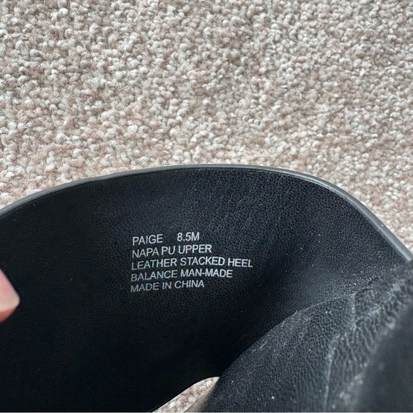 Joie Paige Black Slide Sandals Tortoise Buckles 8.5 - Picture 5 of 5